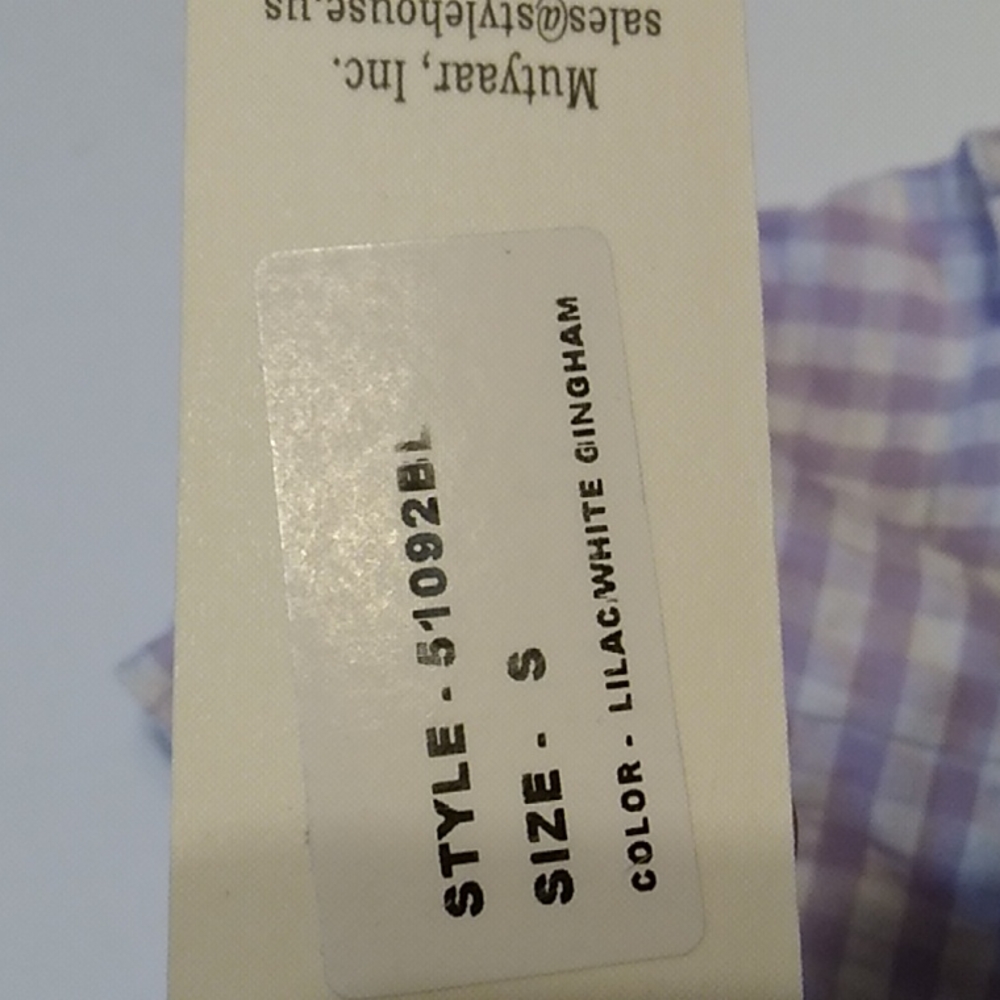 Nwt Lavender &White Gingham Tank (S) - Picture 10 of 10